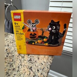🐈🐭🆕LEGO 40570 Halloween Black Cat and Gray Mouse Limited Edition Set🐈🐭